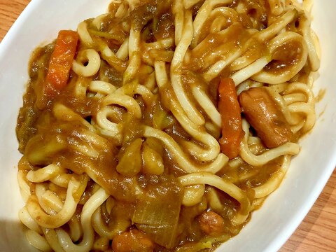 ウインナー入りのカレーうどん☆彡